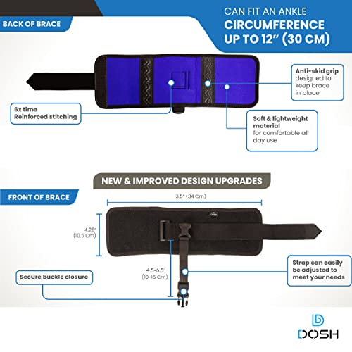 Dosh AFO Foot Drop Brace - Drop Foot Brace for Walking - AFO - Unisex (Black) - Image 4