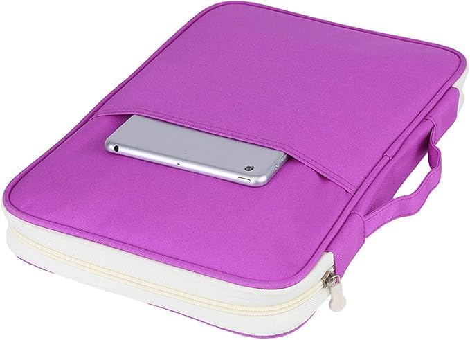 A4 Document Organizer Bag, Expanding File Folder Portfolio Organizer Computer Notebook Case for Letter A4 Files - Image 1