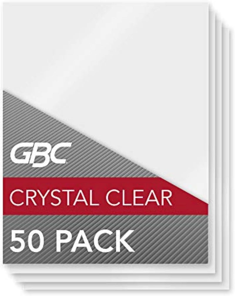 GBC صفائح التصفيح، أكياس التصفيح الحراري حجم الرسالة، 10 ميل، HeatSeal كريستال كلير، 450 حزمة (3200405) - Image 1