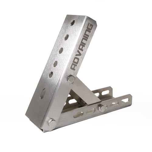 ADVANING Universal Roof Mount Bracket for Retractable Awnings, Premium Quality 3mm Gauge Brushed Stainless Steel, ZAW-RM-BRK - Image 1