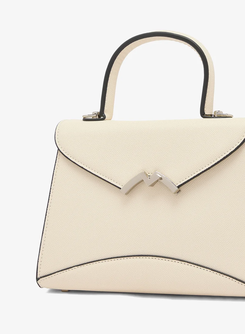 Khizana White Classic Top Handle Satchel Bag for Women | Best Price UAE