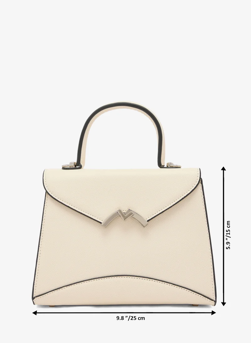 Khizana White Classic Top Handle Satchel Bag for Women | Best Price UAE