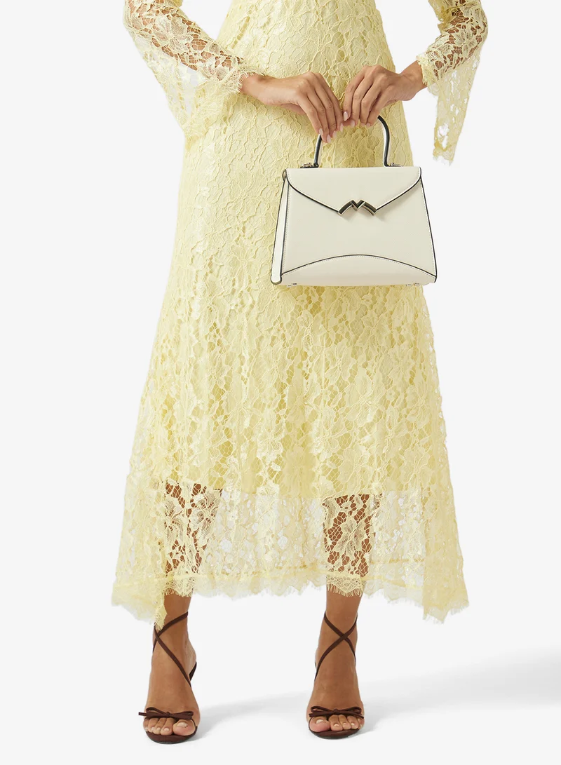 Khizana White Classic Top Handle Satchel Bag for Women | Best Price UAE