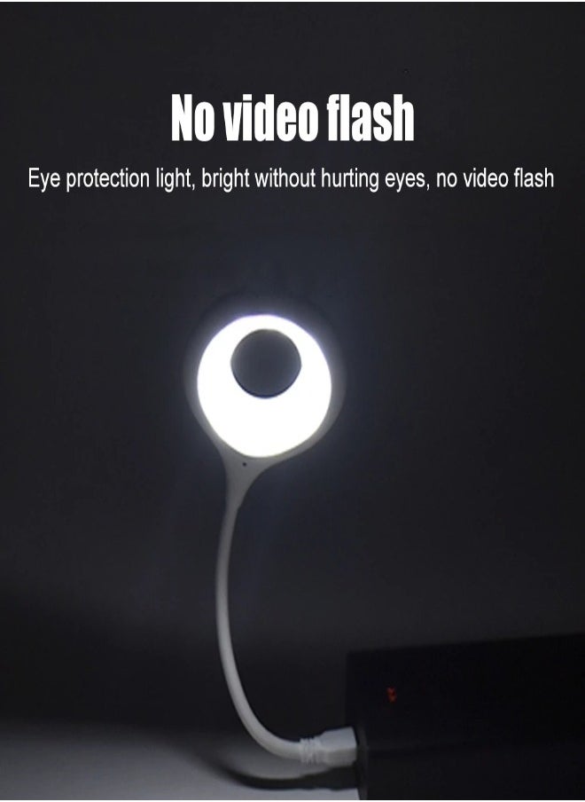 XLT - LED Smart Desk Lamp Voice Operated Portable Night Light Lamp Freely Foldable Table Lamp USB LED Super Bright Ring Lights 3 Mode - Image 1