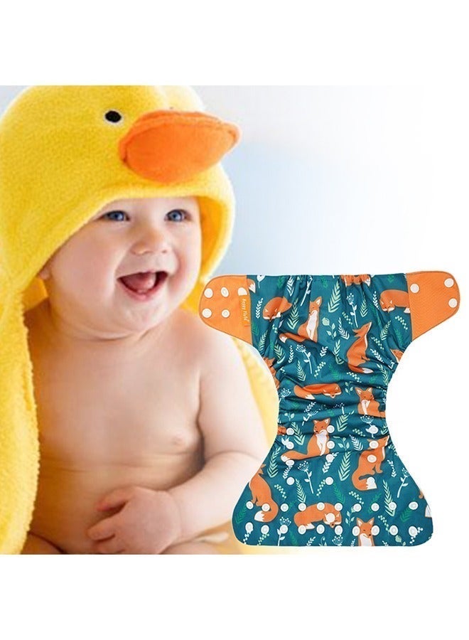 Baby Pocket Cloth Diapers, Adjustable Washable Reusable Baby Cloth Diapers Pocket Newborn Diaper,Suitable for Baby Girls and Boys(4 PCS) - Image 5