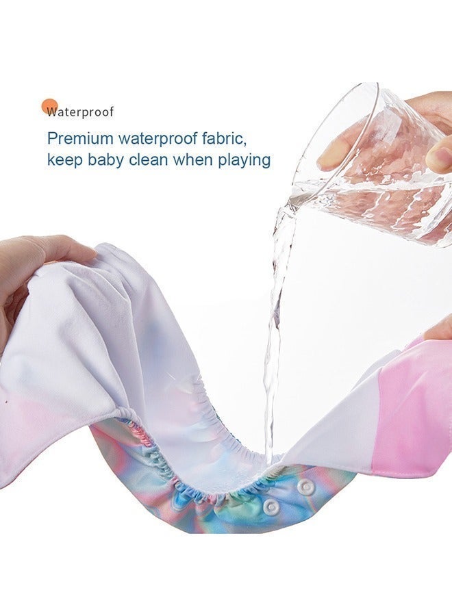 Baby Pocket Cloth Diapers, Adjustable Washable Reusable Baby Cloth Diapers Pocket Newborn Diaper,Suitable for Baby Girls and Boys(4 PCS) - Image 2
