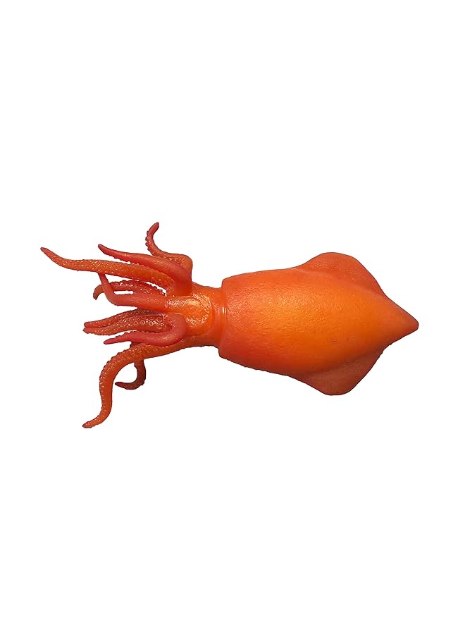 macmerise Galaxy Squid Realistic Toy Figure With Long Tentacles And Large Eyes Reddish Pink - Image 3