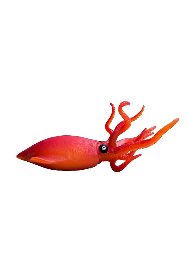 macmerise Galaxy Squid Realistic Toy Figure With Long Tentacles And Large Eyes Reddish Pink - Image 5
