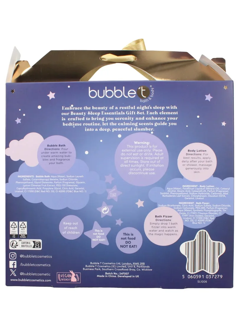 bubble t cosmetics bubble-t-n-night-sleep-set-4pc