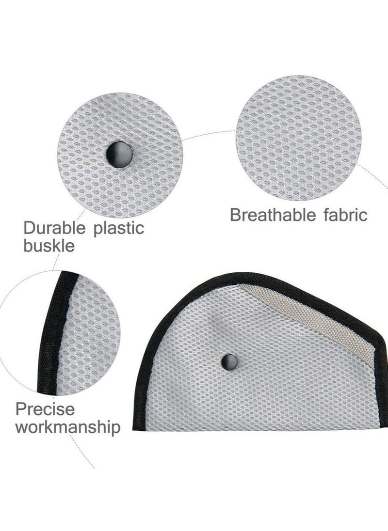 SYOSI Seat Belt Adjuster and Seatbelt Pillow for Kids Travel, Neck Support Headrest Cover Child,Car Strap Cushion Pads Children Baby Adult  - Image 4