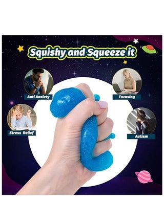 24 Pack Galaxy Slime Party Favors,Stretchy & Non-Sticky Slime Balls Toy，Birthday Halloween Christmas Stocking Stuffers, Classroom Reward for Girls Boys - view 4