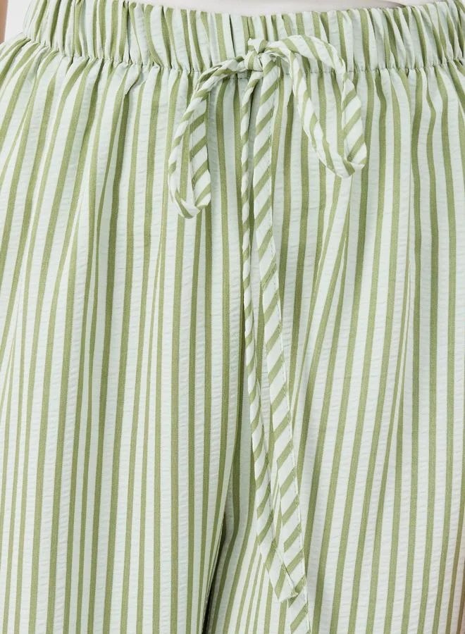 Take Two Take Two Textured Striped Straight Leg Pants