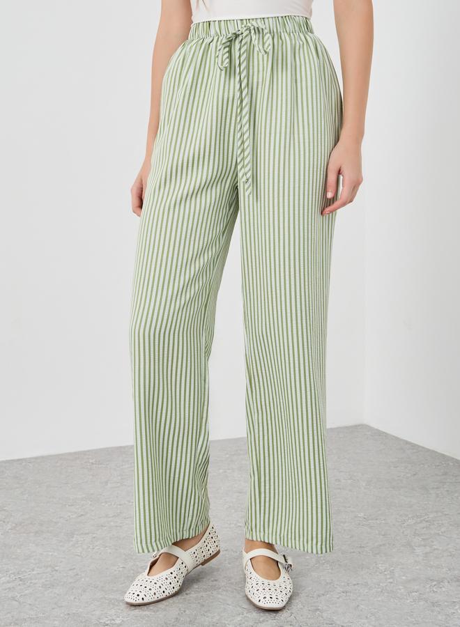 Take Two Textured Striped Straight Leg Pants - Image 2