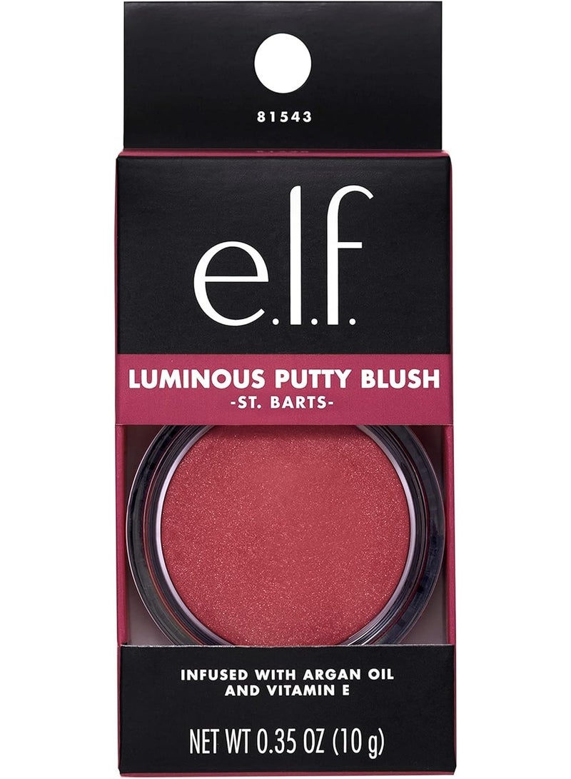 إلف أحمر خدود مطفي، أحمر خدود مطفي بودرة بلمسة نهائية لامعة، خفيف الوزن، تركيبة قابلة للبناء، سانت بارتس - Image 3