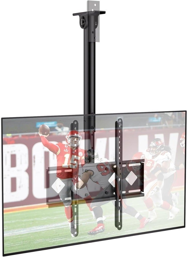 Adjustable Ceiling TV Mount Bracket - Universal Fit for LED, LCD, OLED, Plasma TVs Up to 65 Inches, 88lbs Weight Capacity - Image 1