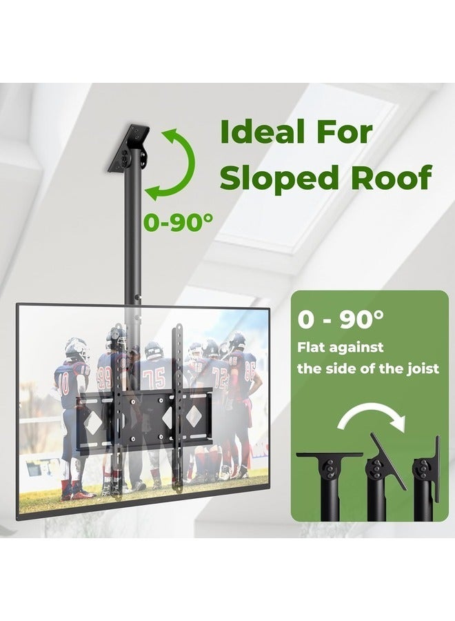 Adjustable Ceiling TV Mount Bracket - Universal Fit for LED, LCD, OLED, Plasma TVs Up to 65 Inches, 88lbs Weight Capacity - Image 5
