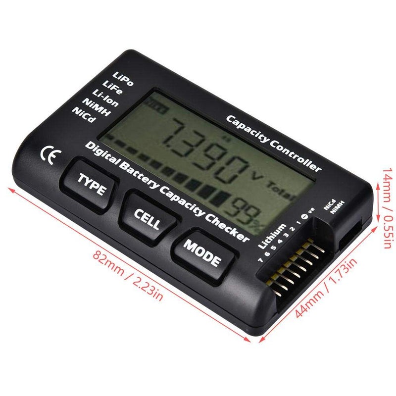 2 To 7S RC Battery Capacity Checker Digital Meter Controller Tester Car Model Accessory - Image 4