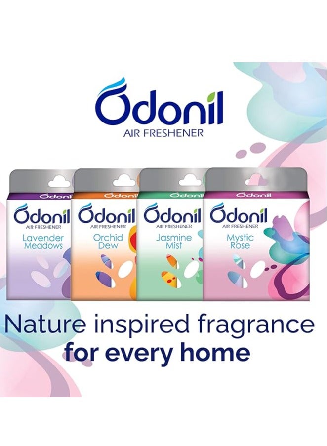 Odonil Bathroom Air Freshner Blocks - 288g (72g*4) | Mixed Fragrances: Jasmine, Lavender, Orchid, Rose| Long Lasting Fragrance | Lasts upto 45 days - Image 2