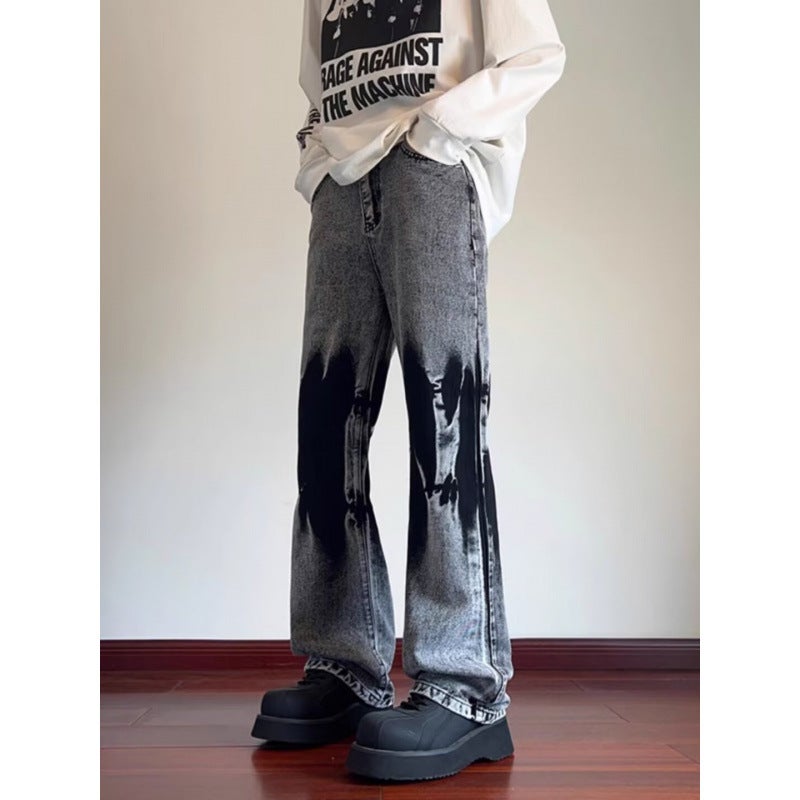 Unisex Classic Denim Jeans Loose Fit Daily Outdoor Wear - Image 2