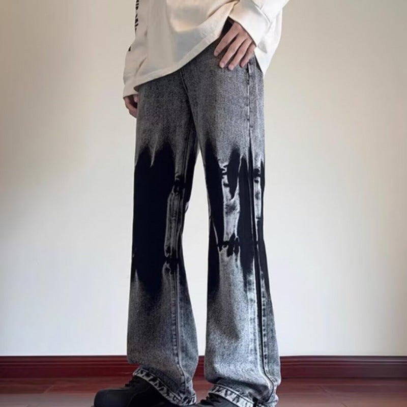 Unisex Classic Denim Jeans Loose Fit Daily Outdoor Wear - Image 1