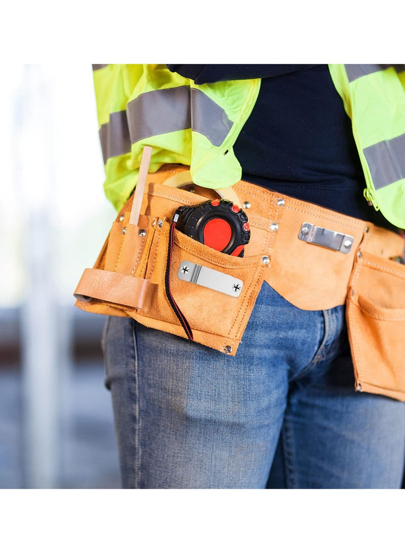 GGOOT Measuring Tape Holder Tape Measure Clip, 10pcs Tape Measure Holder Clip Cordless Power Tool Belt Clip Multi- Measure Tape Clip Measuring Tape Holder On Belt Holster Belt Storage Dock Grey - Image 4