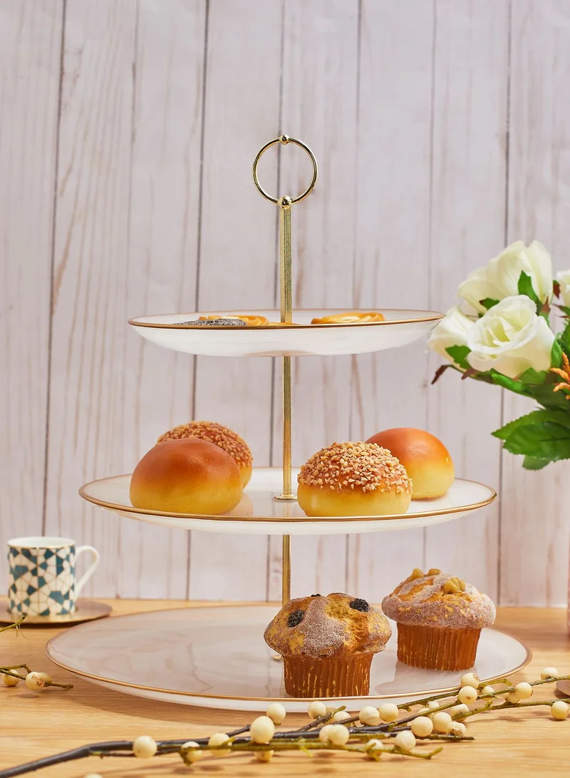 Anthropologie Home Swirl Cake stand