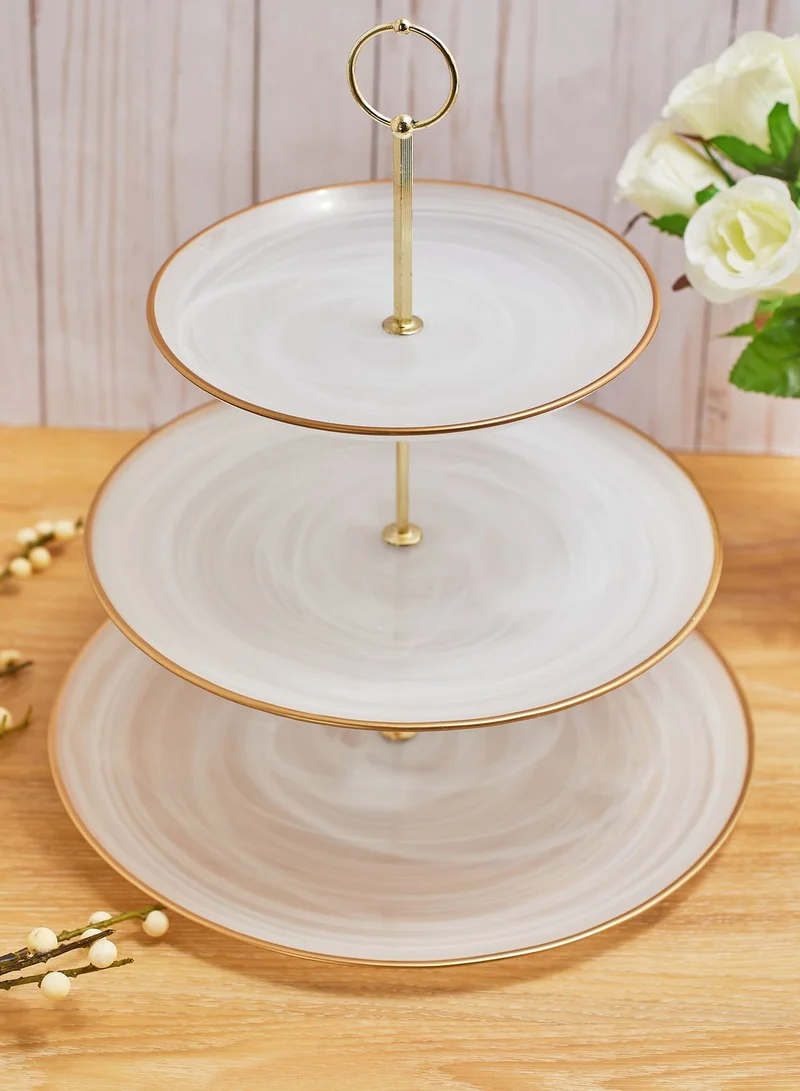Anthropologie Home Swirl Cake stand