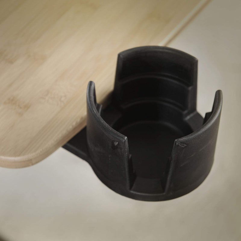 Stander Cup Holder Accessory for Tables and Desks, Cupholder Attachment for Adults, Seniors, and Elderly, Compatible with Stander's Omni-Tray and the Signature Life Independence Tray Table, Black - Image 5