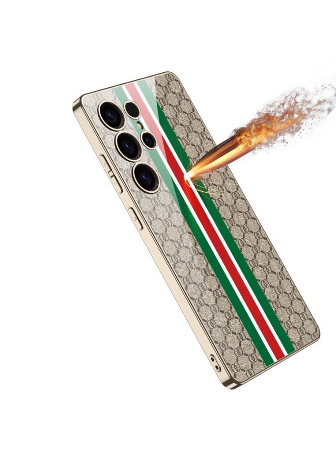 Samsung S25 Ultra Case, Shockproof Military-Grade Protection, 6.9" Full Camera Cover, Anti-Scratch Solid Back & Matte Gold Frame - Image 5