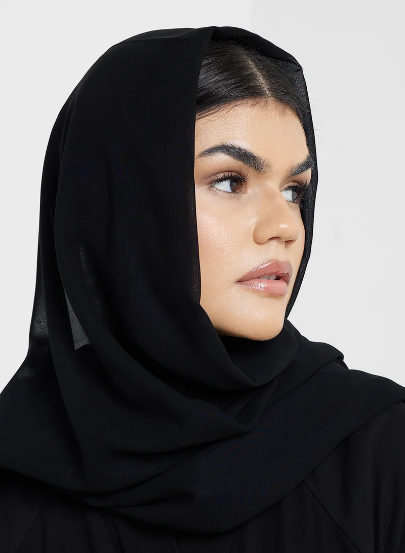 Khizana Layered Abaya With Sheila