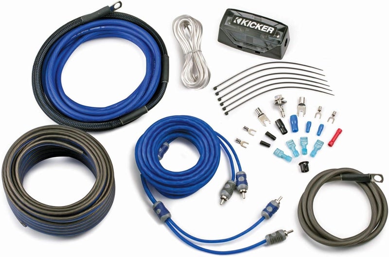 46CK4 K-Series Complete 4-AWG Amplifier Connection Kit W/ 2-Channel RCA Interconnects