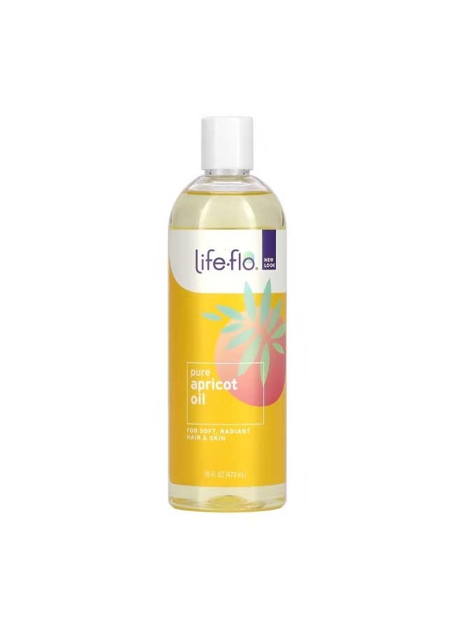 Life-flo Pure Apricot Oil 16 fl oz 473 ml  - Image 1