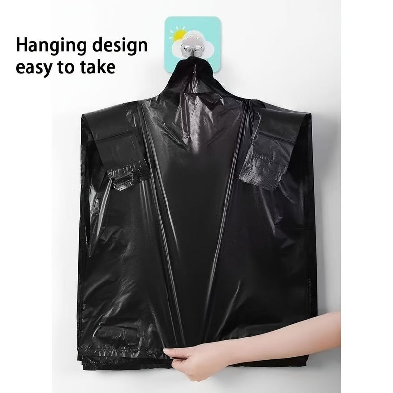 100 Pcs Thick Black Privacy Trash Bags For Home Kitchen Portable Disposable Use - Image 4