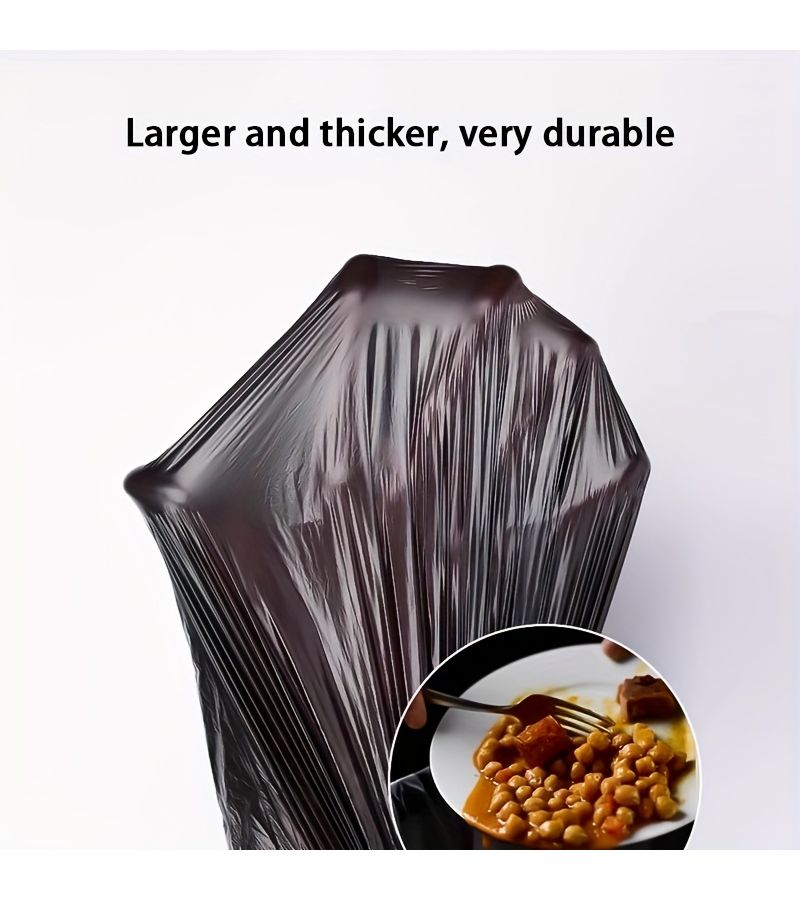 100 Pcs Thick Black Privacy Trash Bags For Home Kitchen Portable Disposable Use - Image 5