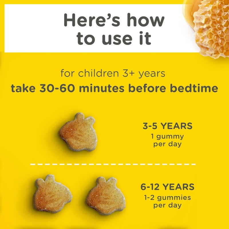 Zarbee's Zarbees Kids Sleep Gummies with 1 mg Melatonin NonHabit Forming DrugFree Bedtime Support Supports Natural Sleep Cycles for Peaceful Sleep Natural Strawberry Flavor Ages 3 60 Ct Bottle - Image 4