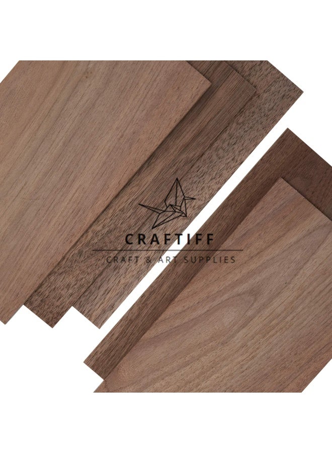Craftiff Walnut Wood Sheets Thin Lumber Black Dark Unfinished Board For Crafts Pack Of 5 By  - Image 4