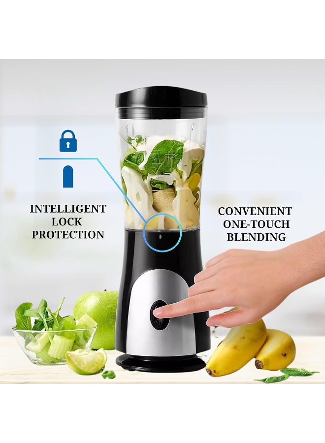 Westinghouse USA Personal Blender – 300W Portable Smoothie Maker with 600ml BPA-Free Sport Bottle, One-Touch Operation, Stainless Steel Blades (UAE Version) - 2 Years Warranty