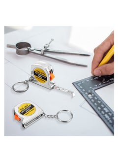 SYOSI 20 Pieces Keychain Tape Measure, Mini Tape Measure, Functional Pocket Tape Measure, Small Tape Measure Retractable for Adult Kids Construction Affair Birthday Party Favors Goody Bag Stuffers Prizes  - Image 5