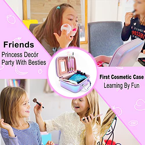 10Leccion Kids Makeup Set for Girls - Non Toxic Washable Mermaid Makeup Kit, Little Mermaid Toys for Girl 5-7, 8-12，Princess Dress up Beauty Vanity Set，Ideal Party Gifts for Halloween Christmas and Birthday - Image 4