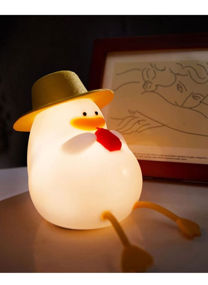 Y&D Duck Night Light Rechargeable Silicone Lamp 3 Gear Dimmable Adjust Color Kids Nightlight Bedside with 30 Minutes Timer and Touch-Sensitive for Room Bedrooms  - Image 2