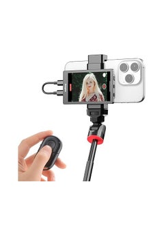 Generic 4K 30FPS Phone Vlog Selfie Monitor Screen, Wired Mini Monitor for iPhone Rear Camera with Magnetic Phone Clip & Bluetooth Remote for Vlog Live Stream TikTok  - Image 1