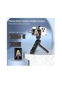 Generic 4K 30FPS Phone Vlog Selfie Monitor Screen, Wired Mini Monitor for iPhone Rear Camera with Magnetic Phone Clip & Bluetooth Remote for Vlog Live Stream TikTok  - Image 2