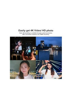 Generic 4K 30FPS Phone Vlog Selfie Monitor Screen, Wired Mini Monitor for iPhone Rear Camera with Magnetic Phone Clip & Bluetooth Remote for Vlog Live Stream TikTok  - Image 3