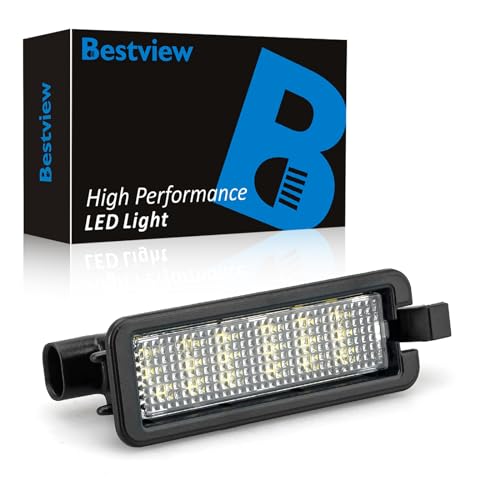 Bestview LED License Plate Lights Tag Lamp Assembly for 2015-2020 Dodge Charger Challenger Chrysler 300 Pacifica and Compass Pickup Truck Rear License Plate Lamp,Pack of 1 - Image 1