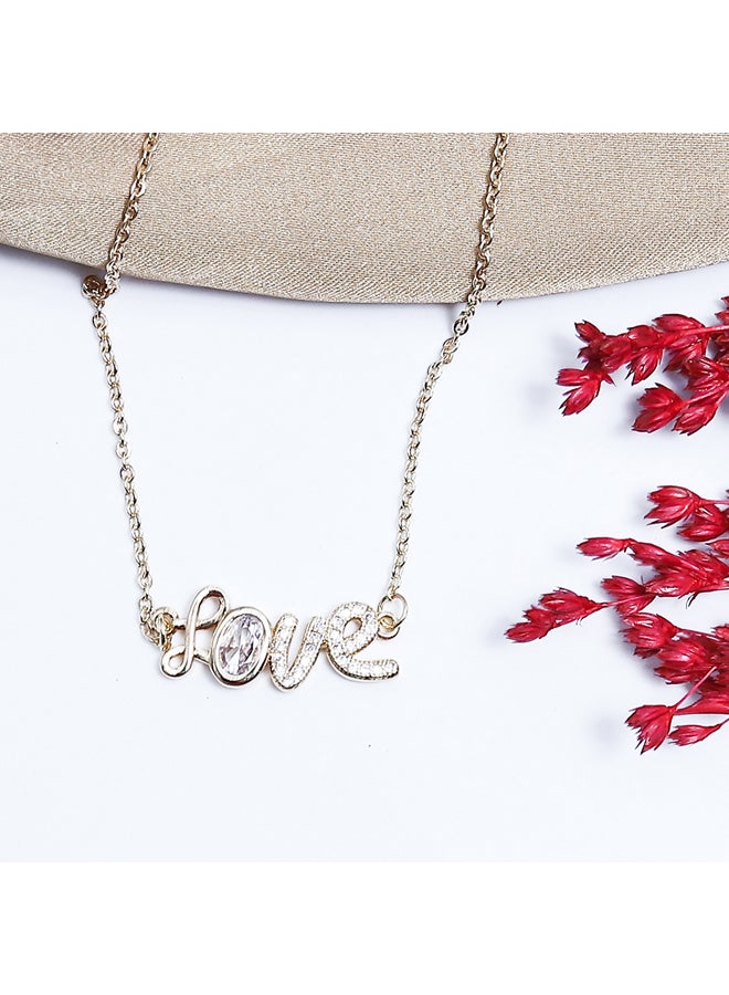 FLUFFY Love Soft Necklaces Of Fluffy Women's Accessories-Gold  - Image 1