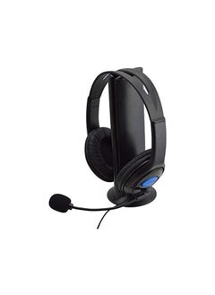 Generic Headphone Wired Headset With Microphone Stereo For PlayStation 4 PS4 Black  - Image 1