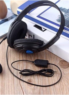 Generic Headphone Wired Headset With Microphone Stereo For PlayStation 4 PS4 Black  - Image 3