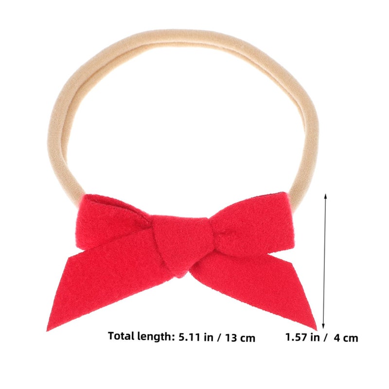 12 Pcs Soft Bow Headbands For Newborn Baby Girl Boy Toddlers Easy Fit Hair Bows - Image 3