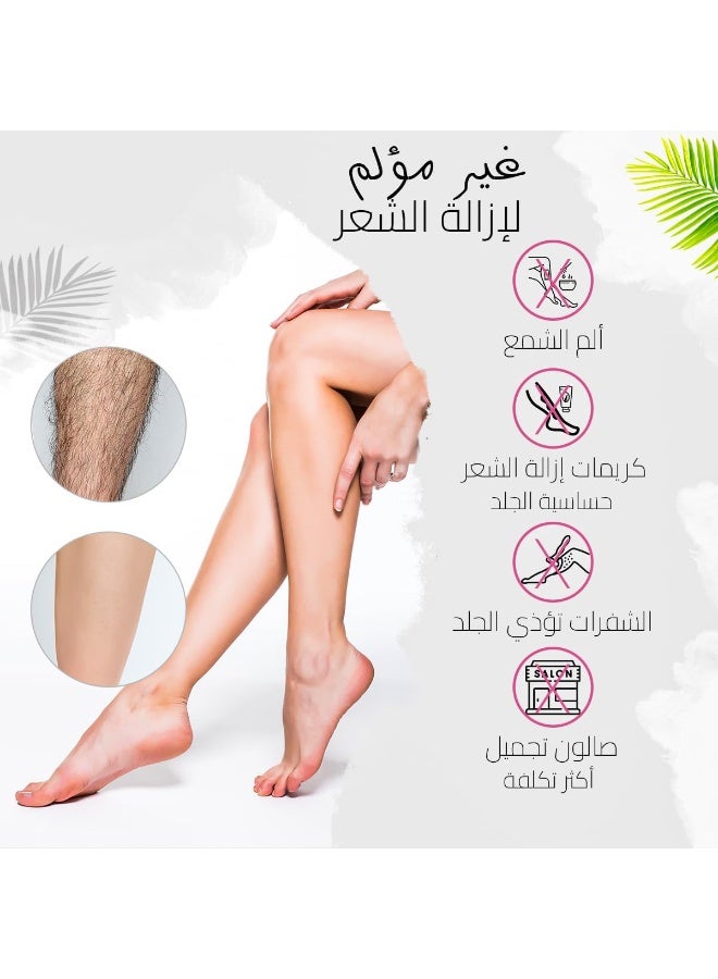 ممحاة الشعر الكريستالية - أداة إزالة الشعر والتقشير غير المؤلمة القابلة لإعادة الاستخدام (متعددة الألوان) - Image 2