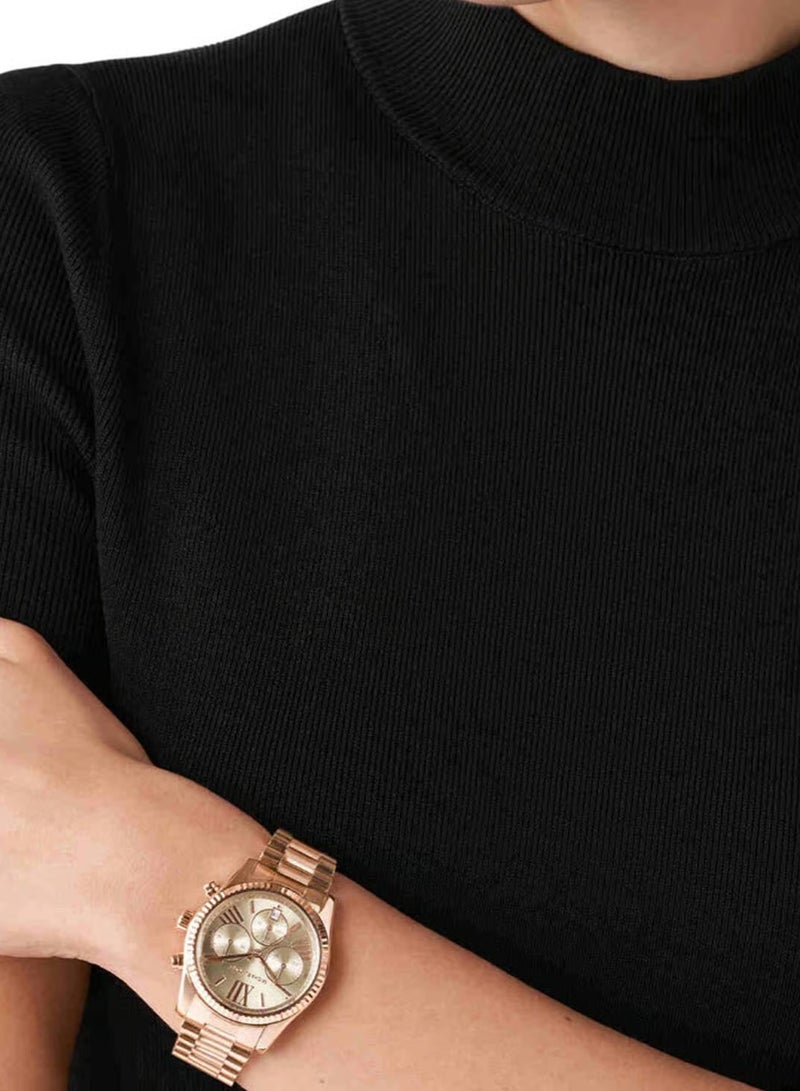 ام كي ساعة 7217 Lexington Chronograph للنساء - Image 4